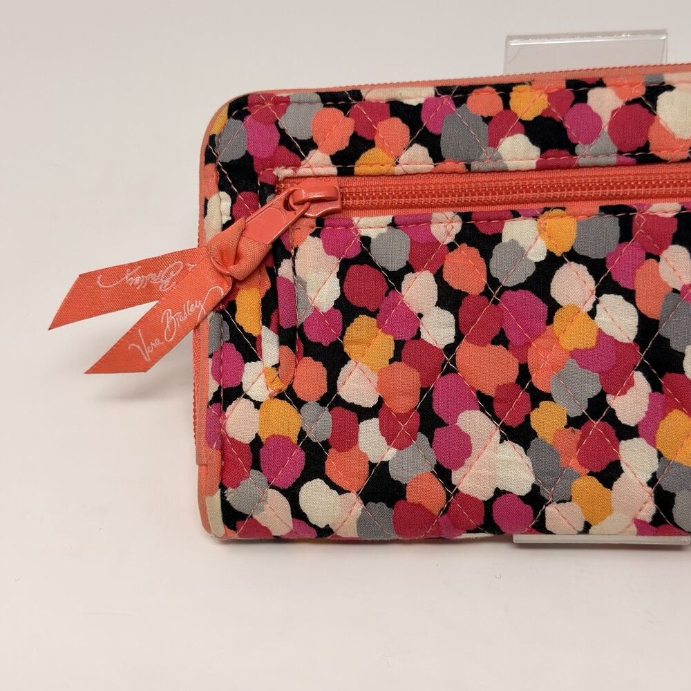 VERA BRADLEY Pixie Confetti Pattern Ziparound & T… - image 6